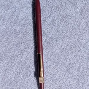 Elegant Burgundy Cross Mechanical Pencil with Gold Accents